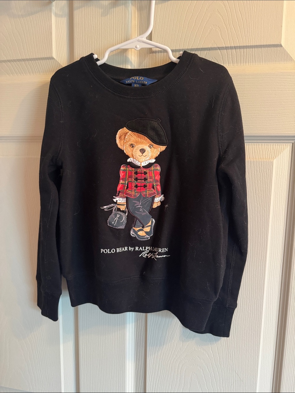 Polo by Ralph Lauren Black Kids Sweatshirt with Polo Bear Graphic